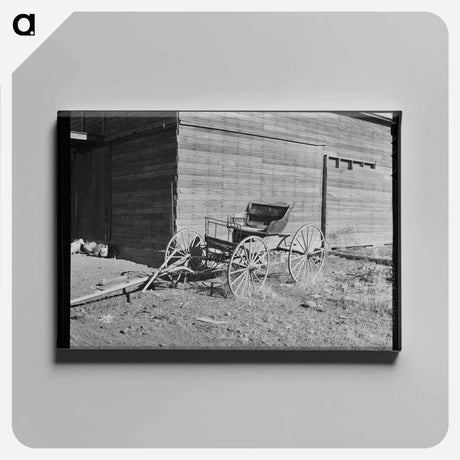 アートパネル-Buckboard on the Bertelson Farm
 - ラッセル リー Canvas.