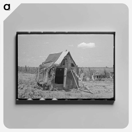 アートパネル-Chicken House, New Madrid County, Missouri
 - ラッセル リー Canvas.