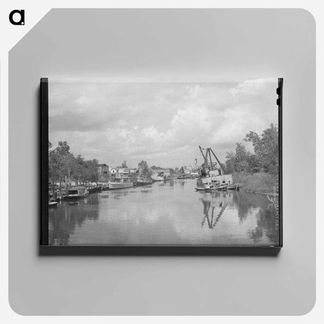 アートパネル-Yacht Pen, Port of Houston
 - ラッセル リー Canvas.