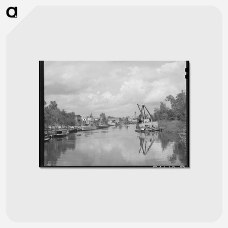 アートポストカード-Yacht Pen, Port of Houston
 - ラッセル リー Postcard.