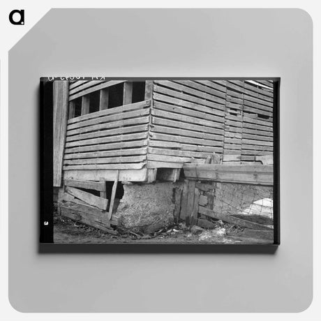 アートパネル-Corn Crib on the Lyle Askedland Farm
 - ラッセル リー Canvas.
