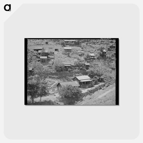 アートポストカード-Houses of Miners, Mogollon, New Mexico
 - ラッセル リー Postcard.