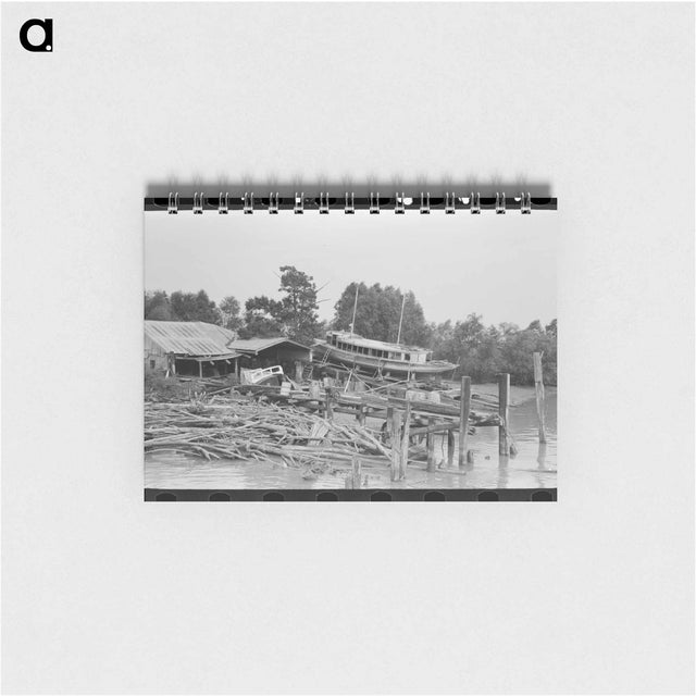 アートメモ帳-Dry Dock, Olga, Louisiana
 - ラッセル リー Memo.