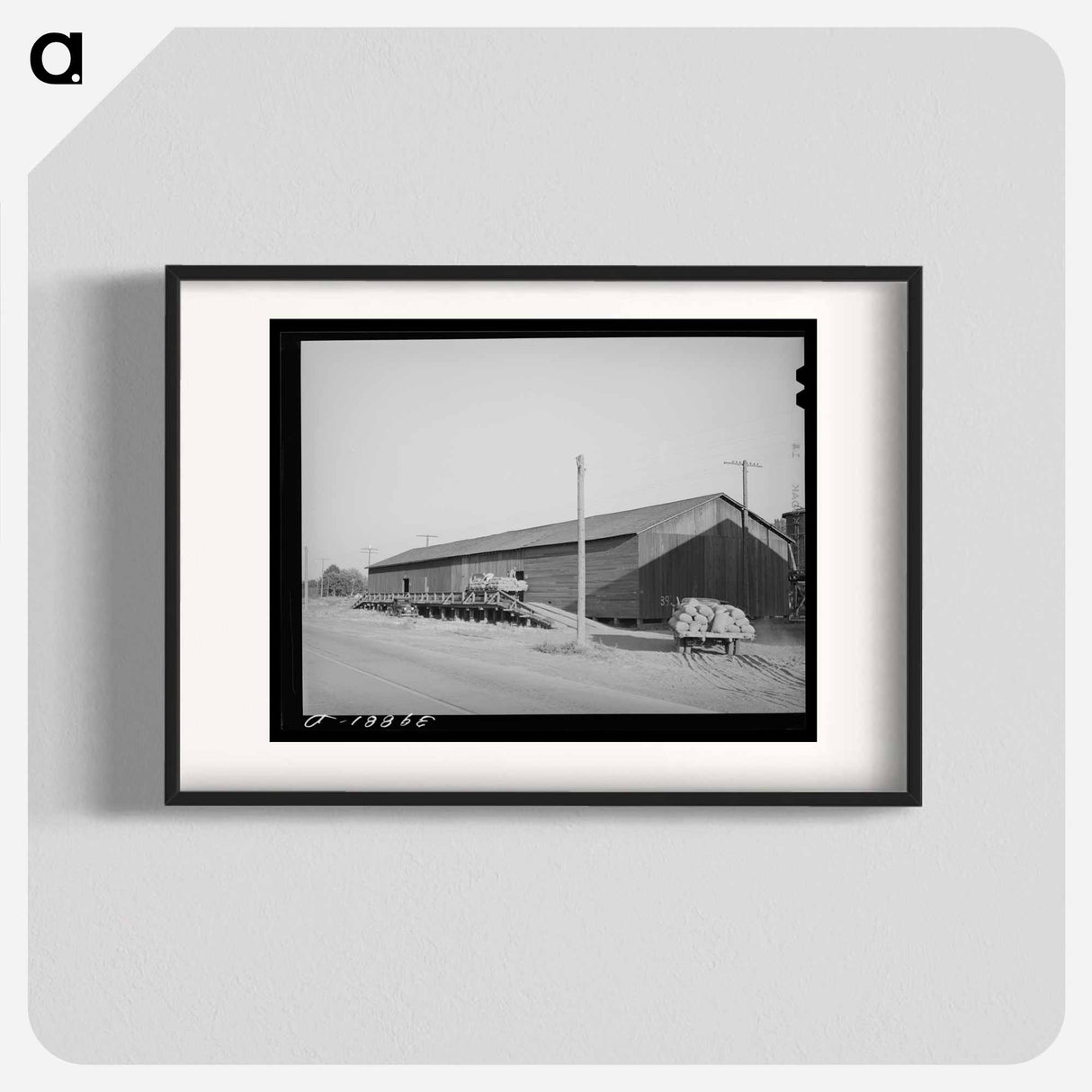 アートポスター-Wheat Sack Warehouse, Touchet, Walla Walla County, Washington
 - ラッセル リー Poster.