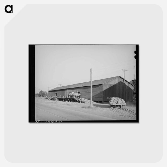 アートポストカード-Wheat Sack Warehouse, Touchet, Walla Walla County, Washington
 - ラッセル リー Postcard.
