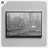 アートパネル-Farmstead, Chicot Farms, Arkansas
 - ラッセル リー Canvas.