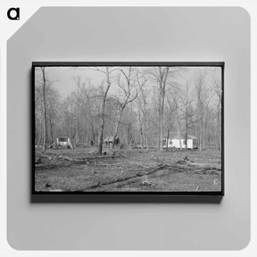 アートパネル-Farmstead, Chicot Farms, Arkansas
 - ラッセル リー Canvas.