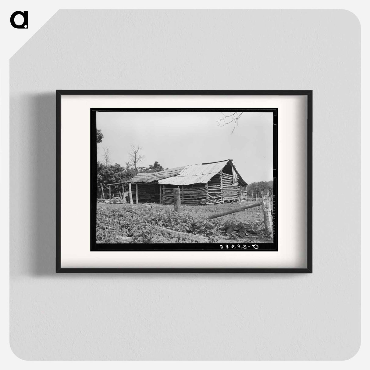 アートポスター-Barn of Indian Tenant Farmer, McIntosh County, Oklahoma
 - ラッセル リー Poster.