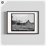 アートポスター-Barn of Indian Tenant Farmer, McIntosh County, Oklahoma
 - ラッセル リー Poster.