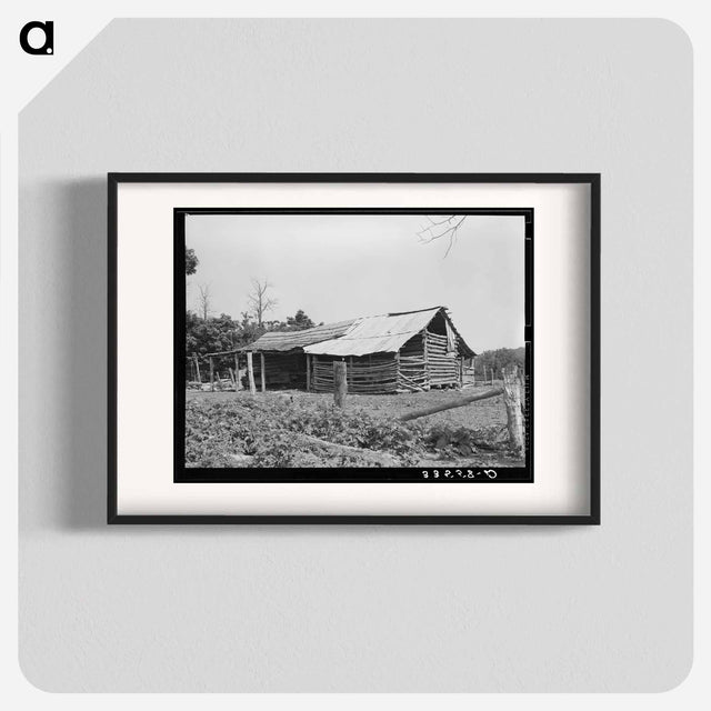 アートポスター-Barn of Indian Tenant Farmer, McIntosh County, Oklahoma
 - ラッセル リー Poster.