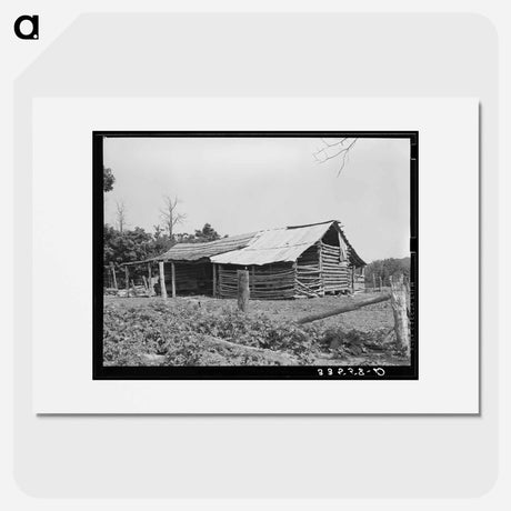 アートポスター-Barn of Indian Tenant Farmer, McIntosh County, Oklahoma
 - ラッセル リー Poster.