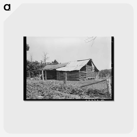 アートポストカード-Barn of Indian Tenant Farmer, McIntosh County, Oklahoma
 - ラッセル リー Postcard.