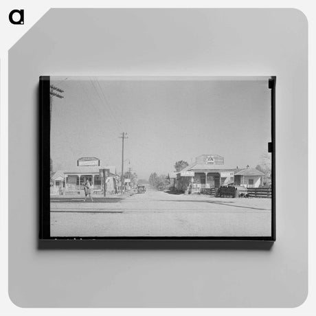 アートパネル-Railroad Tracks, New Roads, Louisiana
 - ラッセル リー Canvas.