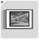 アートポスター-Railroad Station of the D.& R.G.W. Railroad at Ouray, Colorado
 - ラッセル リー Poster.