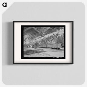 アートポスター-Railroad Station of the D.& R.G.W. Railroad at Ouray, Colorado
 - ラッセル リー Poster.