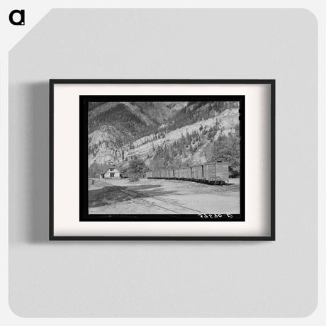 アートポスター-Railroad Station of the D.& R.G.W. Railroad at Ouray, Colorado
 - ラッセル リー Poster.