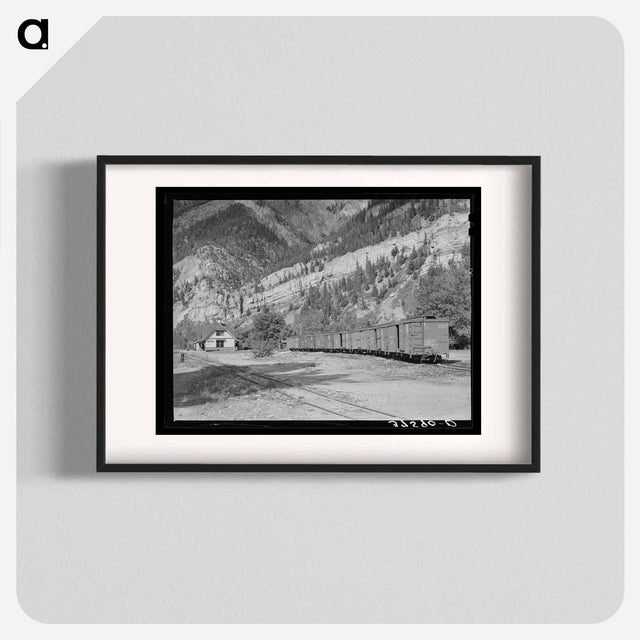 アートポスター-Railroad Station of the D.& R.G.W. Railroad at Ouray, Colorado
 - ラッセル リー Poster.