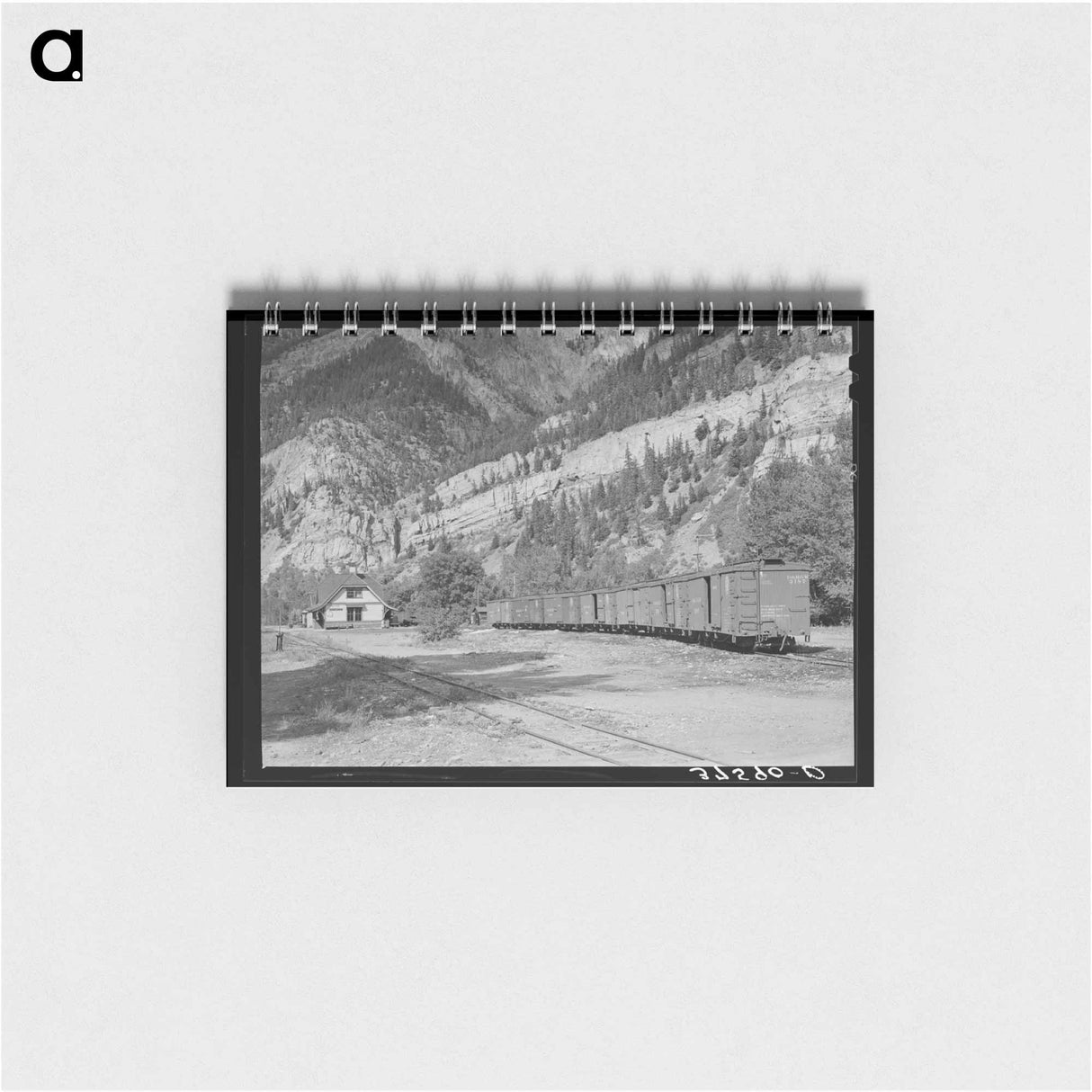 アートメモ帳-Railroad Station of the D.& R.G.W. Railroad at Ouray, Colorado
 - ラッセル リー Memo.