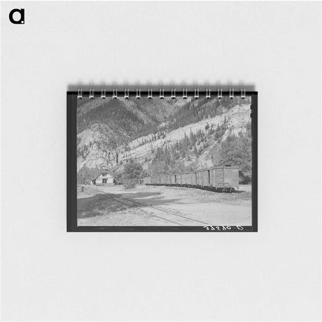 アートメモ帳-Railroad Station of the D.& R.G.W. Railroad at Ouray, Colorado
 - ラッセル リー Memo.