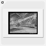アートポスター-Railroad Station of the D.& R.G.W. Railroad at Ouray, Colorado
 - ラッセル リー Poster.
