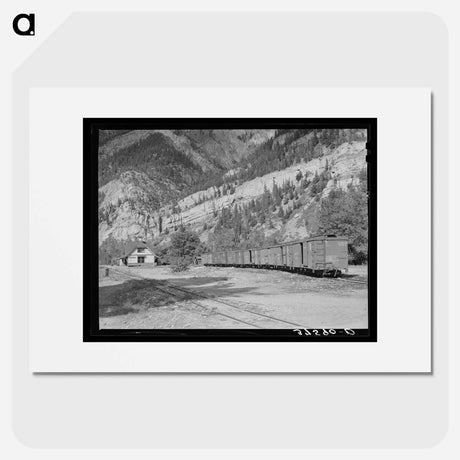 アートポスター-Railroad Station of the D.& R.G.W. Railroad at Ouray, Colorado
 - ラッセル リー Poster.