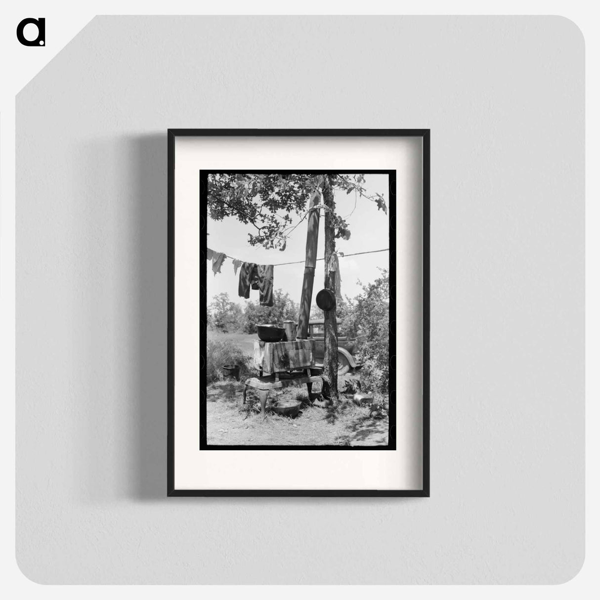 アートポスター-Roadside Camp, Sequoyah County, Oklahoma
 - ラッセル リー Poster.