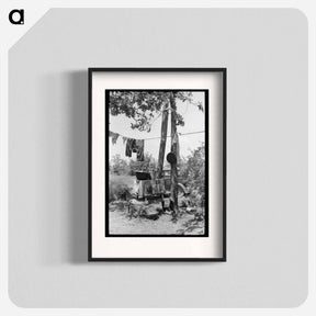 アートポスター-Roadside Camp, Sequoyah County, Oklahoma
 - ラッセル リー Poster.