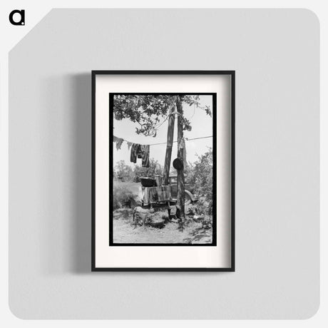 アートポスター-Roadside Camp, Sequoyah County, Oklahoma
 - ラッセル リー Poster.