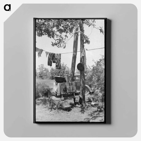 アートパネル-Roadside Camp, Sequoyah County, Oklahoma
 - ラッセル リー Canvas.