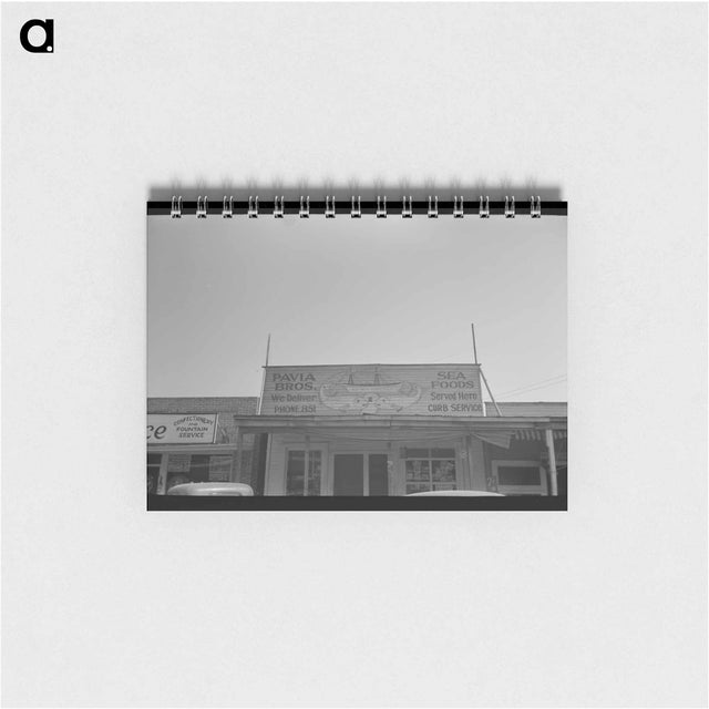 アートメモ帳-Storefront with Seafood Sign, Crowley, Louisiana
 - ラッセル リー Memo.