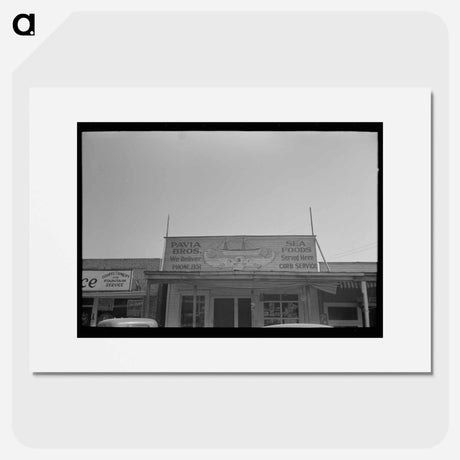アートポスター-Storefront with Seafood Sign, Crowley, Louisiana
 - ラッセル リー Poster.