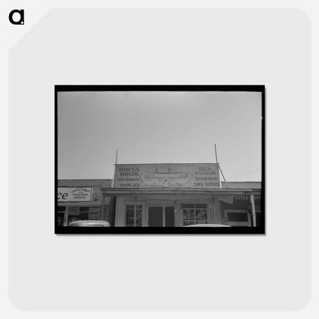 アートポストカード-Storefront with Seafood Sign, Crowley, Louisiana
 - ラッセル リー Postcard.