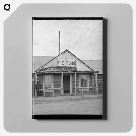 アートパネル-Entrance to hotel. Pie Town, New Mexico
 - ラッセル リー Canvas.