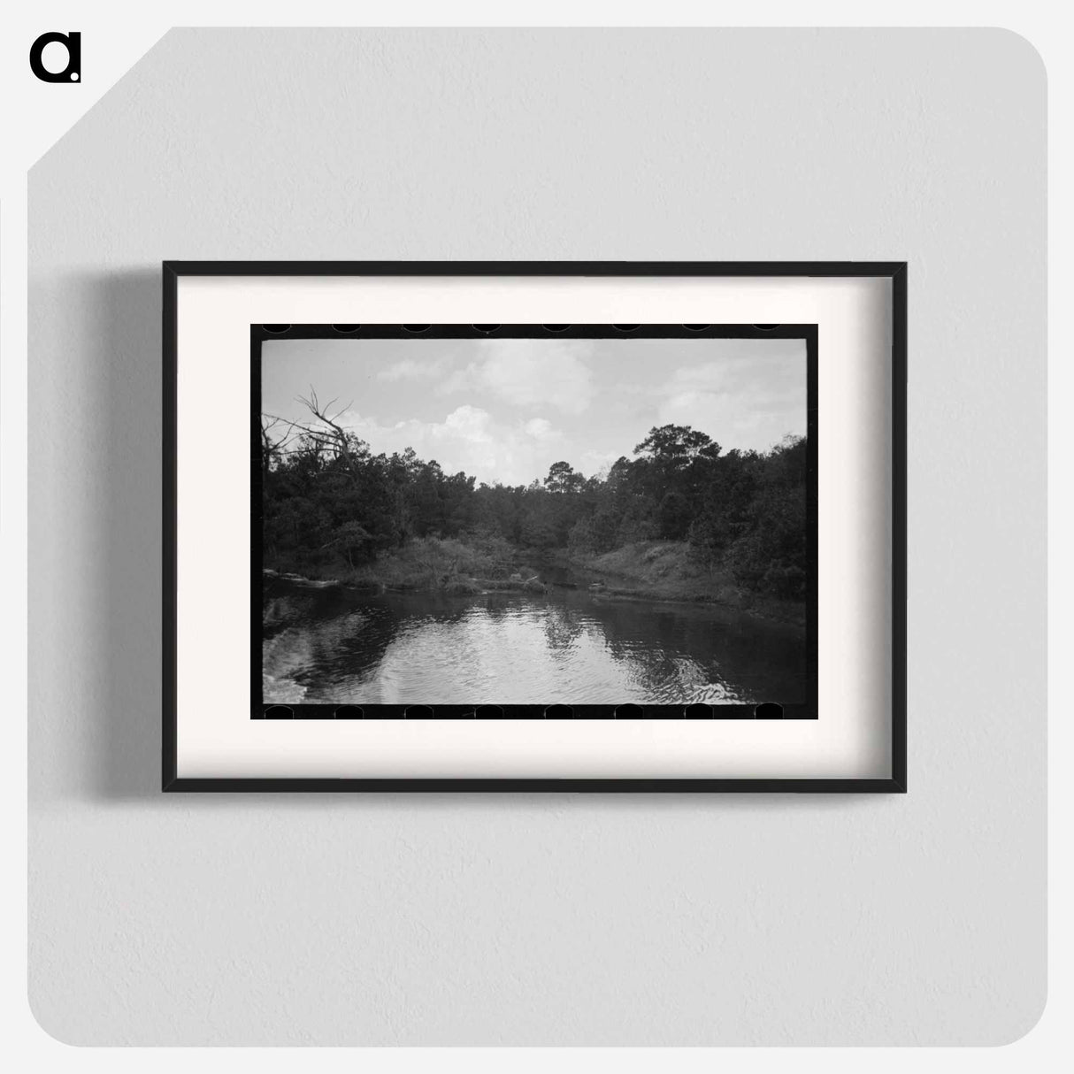 アートポスター-Trees and Moss along the Bayou, Port of Houston
 - ラッセル リー Poster.