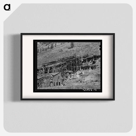 アートポスター-Remains of Old Gold Mill at Telluride, Colorado
 - ラッセル リー Poster.