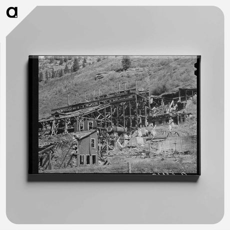 アートパネル-Remains of Old Gold Mill at Telluride, Colorado
 - ラッセル リー Canvas.