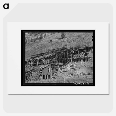 アートポスター-Remains of Old Gold Mill at Telluride, Colorado
 - ラッセル リー Poster.