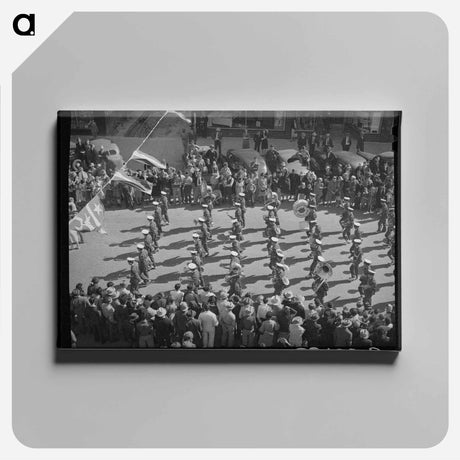 アートパネル-San Angelo High School Band at the San Angelo Fat Stock Show Parade
 - ラッセル リー Canvas.