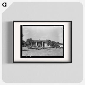 アートポスター-Farm Home, Hidalgo County, Texas
 - ラッセル リー Poster.