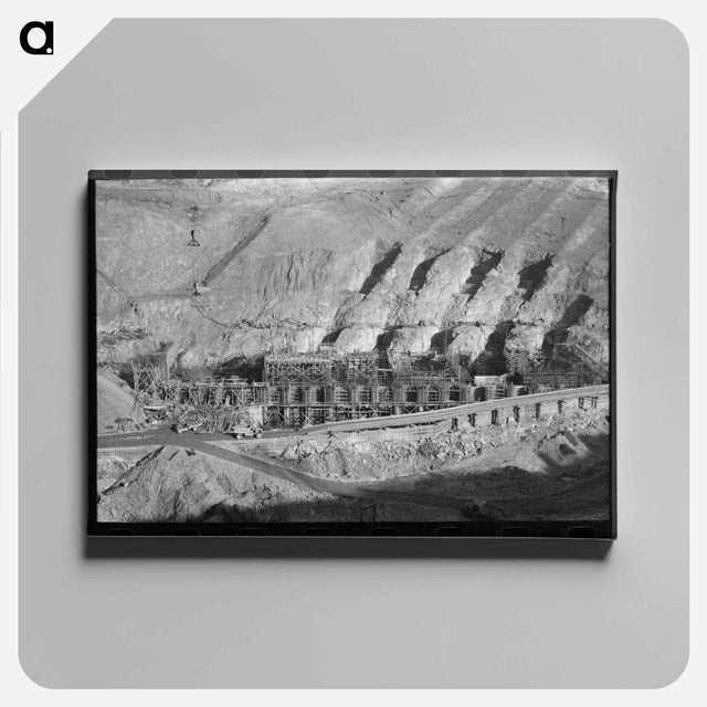 アートパネル-Shasta Dam Under Construction, Shasta, California
 - ラッセル リー Canvas.