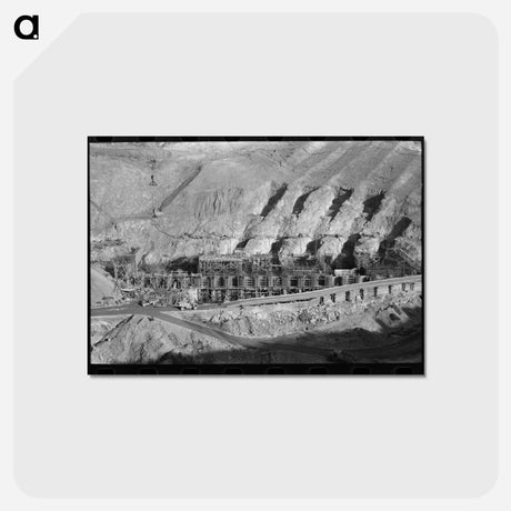 アートポストカード-Shasta Dam Under Construction, Shasta, California
 - ラッセル リー Postcard.