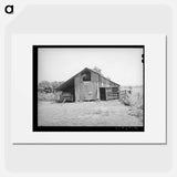 アートポスター-Barn Near Sallisaw, Oklahoma
 - ラッセル リー Poster.