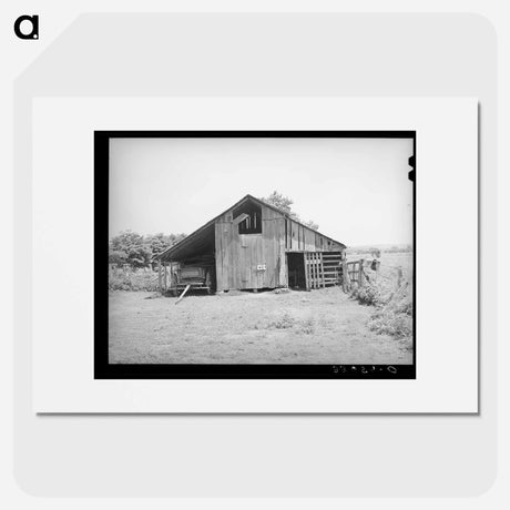 アートポスター-Barn Near Sallisaw, Oklahoma
 - ラッセル リー Poster.