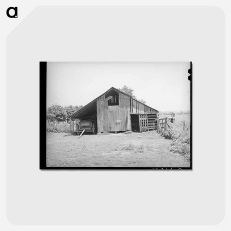 アートポストカード-Barn Near Sallisaw, Oklahoma
 - ラッセル リー Postcard.