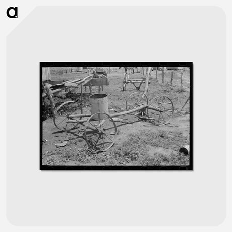 アートポストカード-Water Hauler of Tenant Farmer, Muskogee, Oklahoma
 - ラッセル リー Postcard.