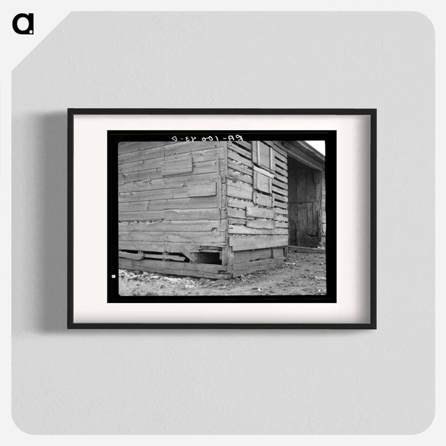 アートポスター-Corn Crib on Nelson Brothers' Farm
 - ラッセル リー Poster.