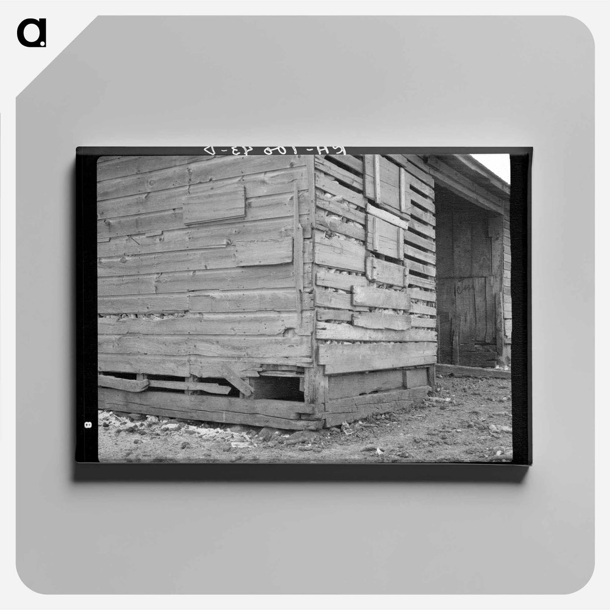アートパネル-Corn Crib on Nelson Brothers' Farm
 - ラッセル リー Canvas.
