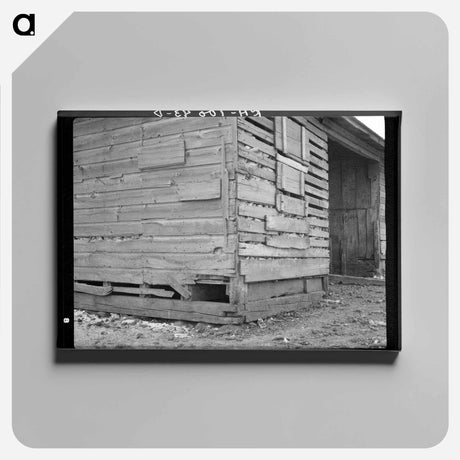 アートパネル-Corn Crib on Nelson Brothers' Farm
 - ラッセル リー Canvas.