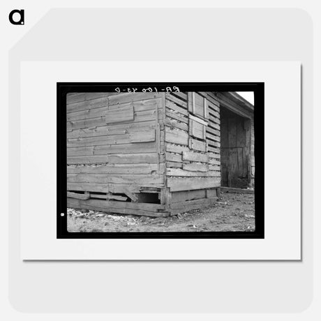 アートポスター-Corn Crib on Nelson Brothers' Farm
 - ラッセル リー Poster.