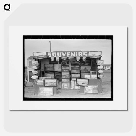 アートポスター-Souvenir Stand of "Buckeye" Painter, Corpus Christi, Texas
 - ラッセル リー Poster.